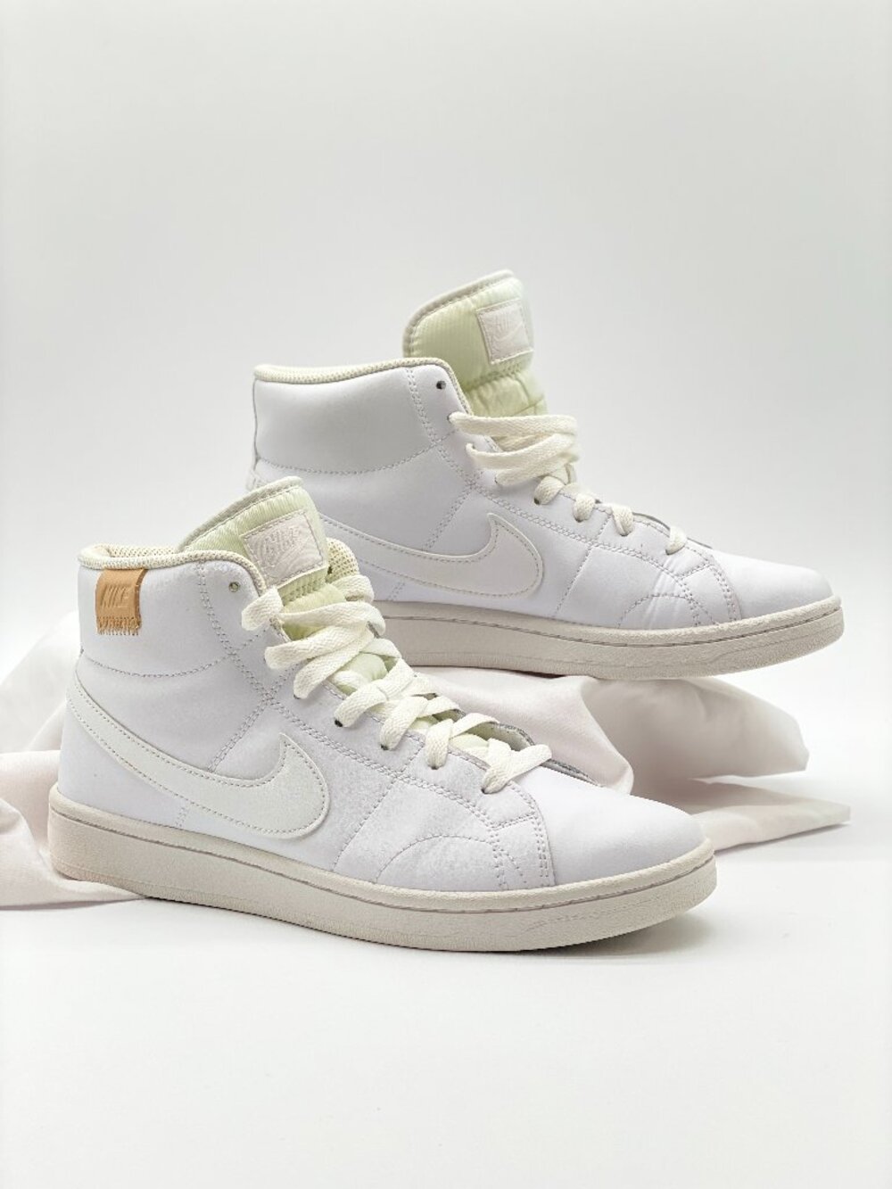 Nike Court Royale 2 Mid White Leather Sneakers Women's 9 CT1725-100